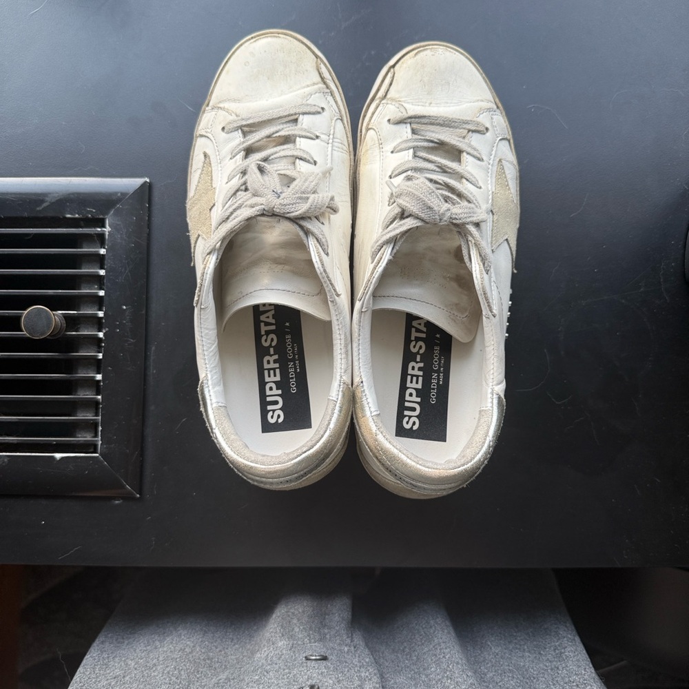 Golden Goose White Superstar Sneakers